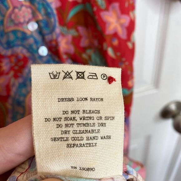 Spell Red and Blue Maxi Dress - Picture 12 of 15